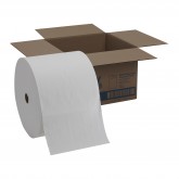 GP Pro 25060 Brawny Professional H700 Disposable Medium Weight Shop Cleaning Towels - Perforated Roll, White