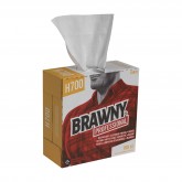 GP Pro 25070 Brawny Professional H700 Heavy Duty Shop Cleaning Towels - White, Tall Dispenser Box