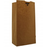 Brown #12 Paper Grocery Bag, 7.13" x 4.5" x 13.75" - 500 Count