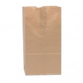 Brown #10 Heavy Duty Paper Grocery Bag, 6.31" x 4.13" x 13.38" - 500 Count