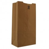 Brown #20 Heavy Duty Paper Grocery Bag, 8.25" x 5.94" x 16.13" - 500 Count