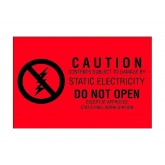 2" x 3" Red "Subject to Static Damage" Labels