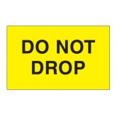 3" x 5" Fluorescent Yellow "Do Not Drop" Labels