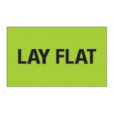 3" x 5" Fluorescent Green "Lay Flat" Labels