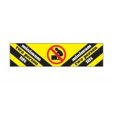 2" x 8" Yellow Black Red "Minimum Two Person Lift" Labels