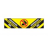 2" x 8" Yellow Black Red "Minimum Two Person Lift" Labels