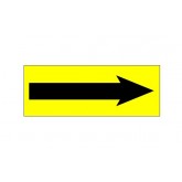 1.5" x 4" Fluorescent Yellow "Arrow" Labels