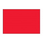 3" x 6" Fluorescent Red Blank Rectangle Inventory Labels
