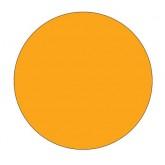 0.5" Circle Fluorescent Orange Blank Circle Inventory Labels