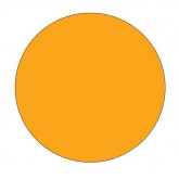 0.5" Circle Fluorescent Orange Blank Circle Inventory Labels
