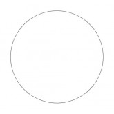 0.5" Circle White Blank Circle Inventory Labels