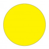0.75" Circle Fluorescent Yellow Blank Circle Inventory Labels