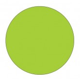 1" Circle Fluorescent Green Blank Circle Inventory Labels