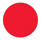 1" Circle Fluorescent Red Blank Circle Inventory Labels