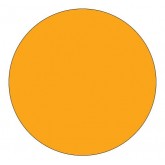1" Circle Fluorescent Orange Blank Circle Inventory Labels