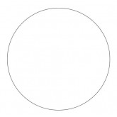 1" Circle White Blank Circle Inventory Labels
