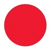 1.5" Circle Fluorescent Red Blank Circle Inventory Labels