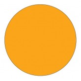 1.5" Circle Fluorescent Orange Blank Circle Inventory Labels