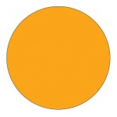 1.5" Circle Fluorescent Orange Blank Circle Inventory Labels