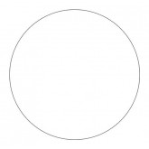 1.5" Circle White Blank Circle Inventory Labels