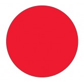 2" Circle Fluorescent Red Blank Circle Inventory Labels