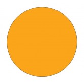 2" Circle Fluorescent Orange Blank Circle Inventory Labels