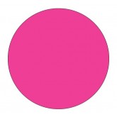 3" Circle Fluorescent Pink Blank Circle Inventory Labels
