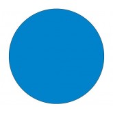 3" Circle Light Blue Blank Circle Inventory Labels