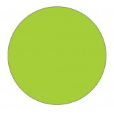 0.75" Circle Fluorescent Green Removable Labels