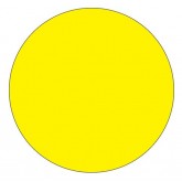0.75" Circle Fluorescent Yellow Removable Labels