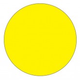 0.75" Circle Fluorescent Yellow Removable Labels