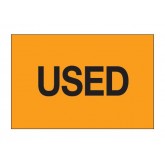 2" x 3" Fluorescent Orange "Used" Labels