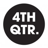 2" Circle Black "4TH QTR." Quarter Labels