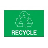 2" x 3" Green "Recycle" Label