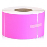 4" x 6" Fluorescent Pink Thermal Transfer Labels Perforated - 1000 per Roll, 4 Rolls per Case