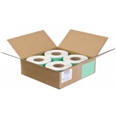 4" x 6" Green Thermal Transfer Labels Perforated - 1000 per Roll, 4 Rolls per Case