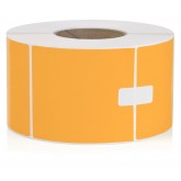 4" x 6" Orange Thermal Transfer Labels Perforated - 1000 per Roll, 4 Rolls per Case