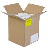 4" x 6" White Direct Thermal Labels - 1" Small Core, 250 per Roll, 12 Rolls per Case (3000 Count)