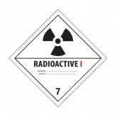 4" x 4" Black & White "Radioactive I" Labels