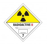 4" x 4" White & Yellow "Radioactive II" Labels