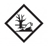 4" x 4" Black & White Marine Pollutant Labels