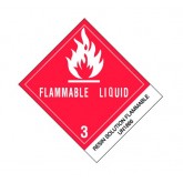 4" x 4.75" Red Pre-Printed "Resin Solution" Labels