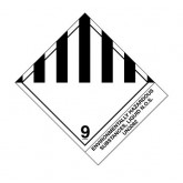 4" x 4.75" Black & White Pre-Printed "Env Haz Sub, Liquid" Labels