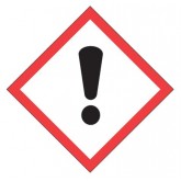 2" x 2" Pictogram Exclamation Mark Labels - Red, White & Black, 500 per Roll