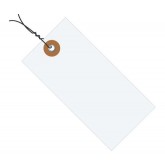 4.25" x 2.125" White Tyvek Shipping Tags Pre-Wired