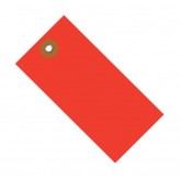 5.25" x 2.625" Red Tyvek Shipping Tags - Colors
