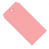 3.25" x 1.625" Pink 13 Pt. Shipping Tags - Colors