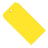 4.25" x 2.125" Yellow 13 Pt. Shipping Tags - Colors