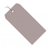 4.75" x 2.375" Gray 13 Pt. Shipping Tags - Colors Pre-Wired