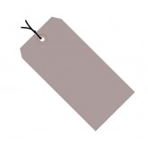 5.25" x 2.625" Gray 13 Pt. Shipping Tags - Colors Pre-Strung